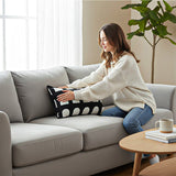 SOGA 2X 30cm Contemporary Black White Geometric Pattern Throw Pillow