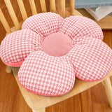 SOGA Pink Flower Cushion Shaped for Floor and Sitting Throw Pillow