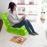 SOGA Floor Recliner Folding Lounge Sofa Futon Couch Folding Chair Cushion Green x4