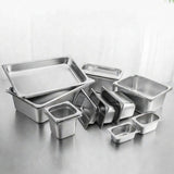 SOGA 12X Gastronorm GN Pan Full Size 1/3 GN Pan 20cm Deep Stainless Steel Tray