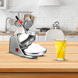 SOGA 2x Commercial 300W Dual Blade Electric Ice Shaver Machine Smoothie Maker