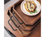 SOGA 28.3x20.1x5cm Paulownia Wood Serving Tray