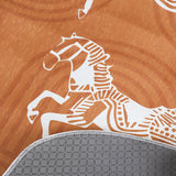 SOGA Two-Seater Orange Horse Print 90x180cm Throw Blanket Sofa Cover