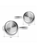 SOGA Stainless Steel Fry Pan 22cm 34cm Frying Pan Top Grade Skillet Induction Cooking FryPan