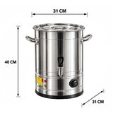 SOGA 2X 21L Stainless Steel URN Commercial Water Boiler  2800W