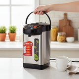 SOGA 3.2L Silver Stainless Steel Electric Thermal Pot Dispenser with 3 Dispensing Modes