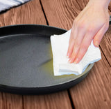 SOGA 26cm Round Cast Iron Frying Pan Skillet Griddle Sizzle Platter
