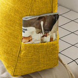 SOGA 120cm Yellow Triangular Wedge Bed Pillow Headboard Backrest Bedside Tatami Cushion Home Decor