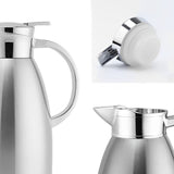 SOGA 2X 2.3L Silver Double-Wall vacuum with 2 layers stainless steel Construction Thermal Flask