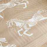 SOGA Three-Seater Beige Horse Print 90x210cm Throw Blanket Sofa Cover