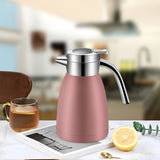 SOGA 2X 1.8L Stainless Steel Kettle Insulated Vacuum Flask Water Coffee Jug Thermal Pink
