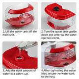 SOGA 2X Garment Steamer Portable Cleaner Steam Iron 80MINS Red