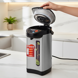 SOGA 2X 4.2L Silver Stainless Steel Electric Thermal Pot Dispenser with 3 Dispensing Modes