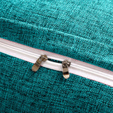 SOGA 100cm Blue Green Triangular Wedge Bed Pillow Headboard Backrest Bedside Tatami Cushion Home Decor