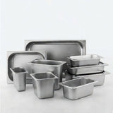 SOGA 2X Gastronorm GN Pan Full Size 1/3 GN Pan 20cm Deep Stainless Steel Tray