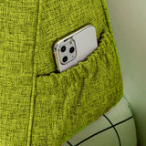 SOGA 2X 120cm Green Triangular Wedge Bed Pillow Headboard Backrest Bedside Tatami Cushion Home Decor