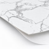 SOGA Peel & Stick Floor and Wall Tiles 60 x 60cm 10 Pack White Grey Faux Marble
