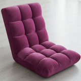 SOGA Floor Recliner Folding Lounge Sofa Futon Couch Folding Chair Cushion - Magenta