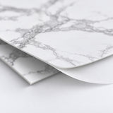 SOGA Peel & Stick Floor and Wall Tiles 30 x 30cm 10 Pack White Grey Faux Marble