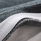SOGA 2X 100cm Dark Grey Triangular Wedge Bed Pillow Headboard Backrest Bedside Tatami Cushion Home Decor