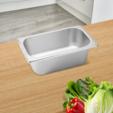 SOGA Gastronorm GN Pan Full Size 1/3 GN Pan 10cm Deep Stainless Steel Tray