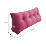 SOGA 120cm Pink Triangular Wedge Bed Pillow Headboard Backrest Bedside Tatami Cushion Home Decor