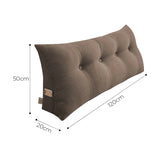 SOGA 120cm Coffee Triangular Wedge Bed Pillow Headboard Backrest Bedside Tatami Cushion Home Decor
