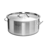 SOGA Stock Pot 23Lt Top Grade Thick Stainless Steel Stockpot 18/10