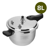 2X 8L Commercial Grade Stainless Steel Pressure Cooker