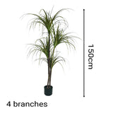 SOGA 2X 150cm Artificial Dracaena Plant Fake Potted, Simulation Tree Fake Plant Home Decor