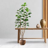 SOGA 4X Plastic Potted Polyscias Scutellaria Plant Home Garden Artificial Tree, Home Decor