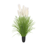 SOGA 2X 137cm Potted Tall Silk Fake Pampas Grass, Artificial Plants Reed Greenery Flowers, Home Decor