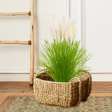 SOGA 2X 137cm Potted Tall Silk Fake Pampas Grass, Artificial Plants Reed Greenery Flowers, Home Decor
