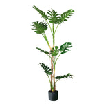 SOGA 2X 175cm Tropical Monstera Palm Artificial Plant Tree, Real Touch Technology, with UV Protection