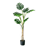 SOGA 2X 160cm Tropical Monstera Palm Artificial Plant Tree, Real Touch Technology, with UV Protection