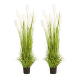 SOGA 4X 120cm Nearly Natural Plume Grass Artificial Plant