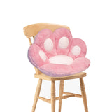 SOGA Pink Paw Shape Cushion Warm Lazy Sofa Decorative Pillow Backseat Plush Mat Home Decor