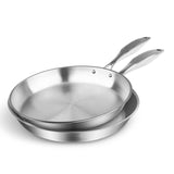 SOGA Stainless Steel Fry Pan 26cm 32cm Frying Pan Top Grade Skillet Induction Cooking FryPan