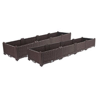 SOGA 2X 160cm Raised Planter Box Vegetable Herb Flower Outdoor Plastic Plants Garden Bed