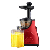 SOGA Cold Press Slow Juicer Fruit Vegetable Processor Juice Extractor Red