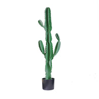 SOGA 120cm Green Artificial Indoor Cactus Tree Fake Plant Simulation Decorative 6 Heads