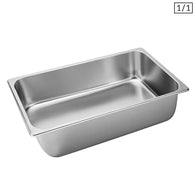 SOGA Gastronorm GN Pan Full Size 1/1 GN Pan 15cm Deep Stainless Steel Tray