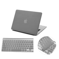 Matte Hardshell Case + Keyboard cover for Apple Macbook Grey