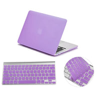 Matte Hardshell Case + Keyboard cover for Apple Macbook Purple