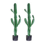 SOGA 2X 120cm Green Artificial Indoor Cactus Tree Fake Plant Simulation Decorative 6 Heads