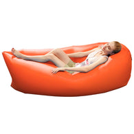 Fast Inflatable Sleeping Bag Lazy Air Sofa Orange