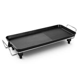 SOGA 48cm Electric BBQ Grill Teppanyaki Tough Non-stick Surface Hot Plate Kitchen 3-5 Person