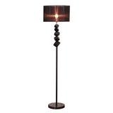 SOGA Floor Lamp Metal Base Standing Light with Dark Shade Tall Lamp