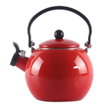 SOGA 2.0 Litre Ceramic Enameled Porcelain Kettle Kitchen Red