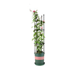 SOGA 103cm 4-Bar Plant Frame Stand Trellis Vegetable Flower Herbs Outdoor Vine Support Garden Rack with Rings